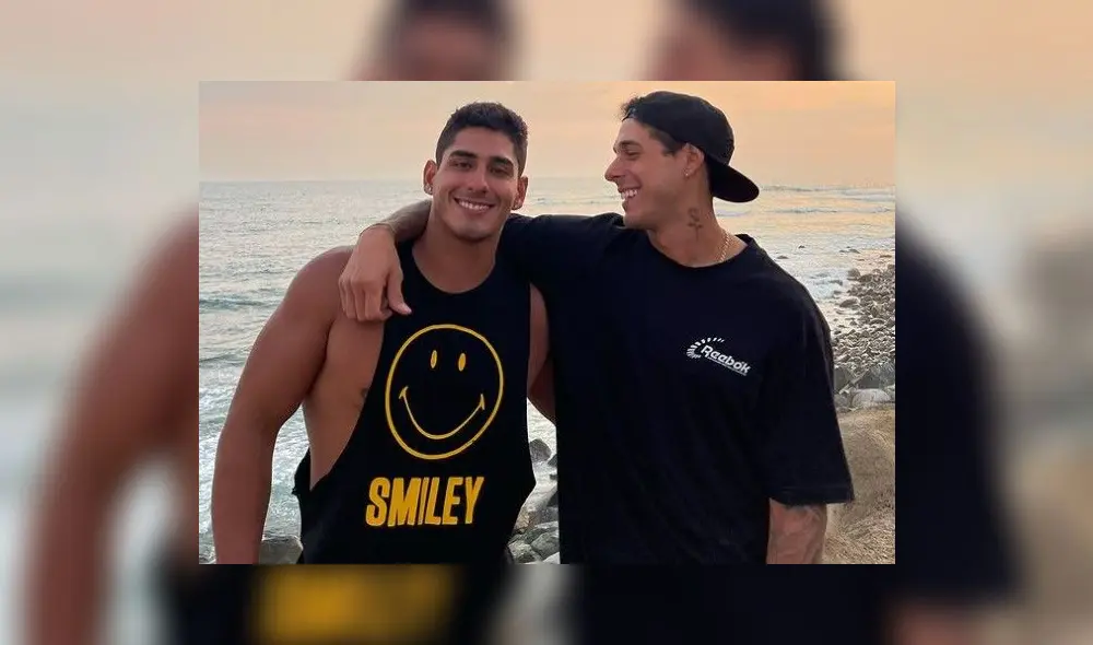 Ayrton García acaba de cumplir 23 años y lo celebró con su hermano, Hugo García. Foto: Instagram de Hugo García.