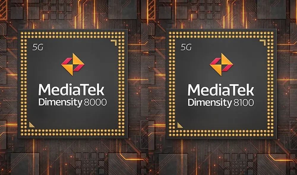 Los dos chips 8000 cuentan con cuatro núcleos de CPU grandes Cortex-A78 y cuatro pequeños A55. Foto: MediaTek