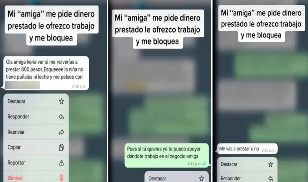 La muchacha le planteó la idea de trabajar en su negocio para poder solventar los gastos de ella y de su niña. Foto: captura de TikTok La muchacha le planteó la idea de trabajar en su negocio para poder solventar los gastos de ella y de su niña. Foto: captura de TikTok