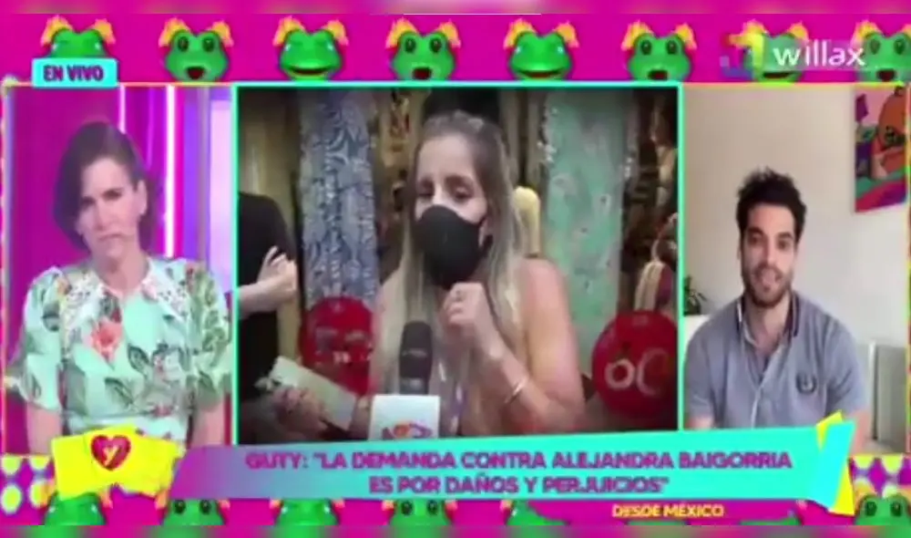 Guty Carrera se conectó en vivo con Amor y fuego para dar su versión de lo ocurrido con su expareja Alejandra Baigorria. Foto: captura Amor y fuego Guty Carrera se conectó en vivo con Amor y fuego para dar su versión de lo ocurrido con su expareja Alejandra Baigorria. Foto: captura Amor y fuego