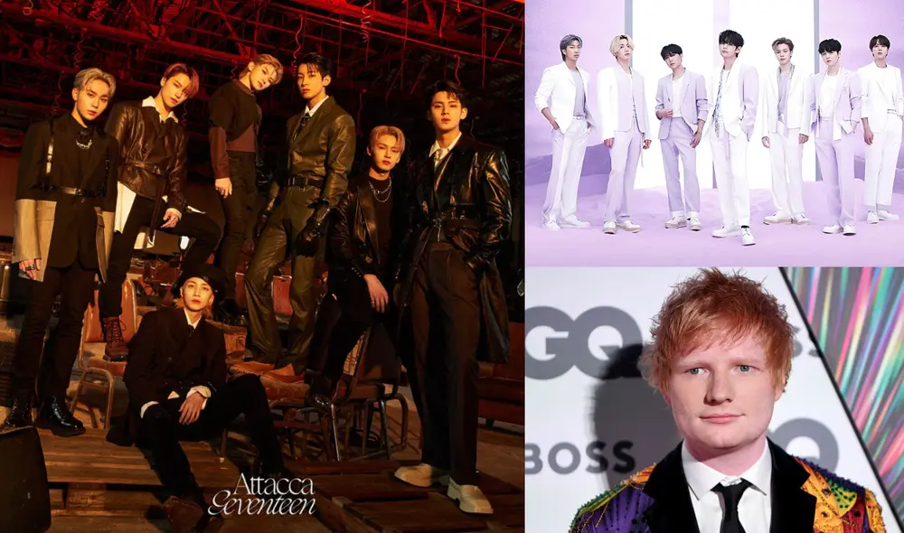 Boyband SEVENTEEN consigue nuevo logro tras debutar en Global Artist Chart 2021 de IFPI. Foto: composición Hybe / Atlantic