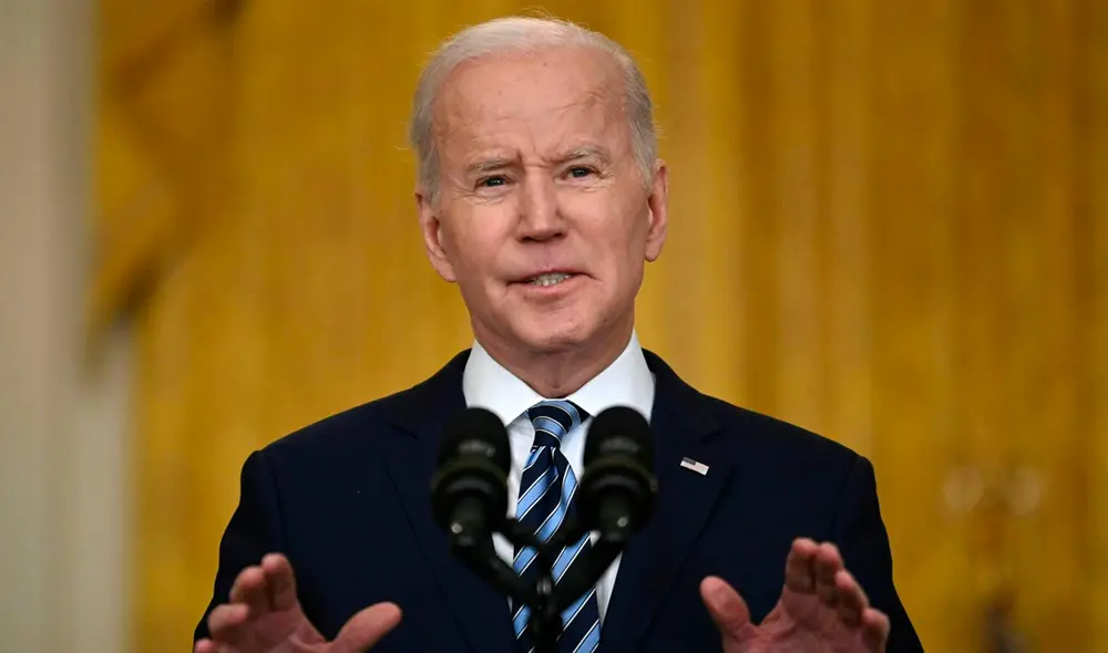 Joe Biden dejó claro su apoyó a Ucrania. Foto: AFP