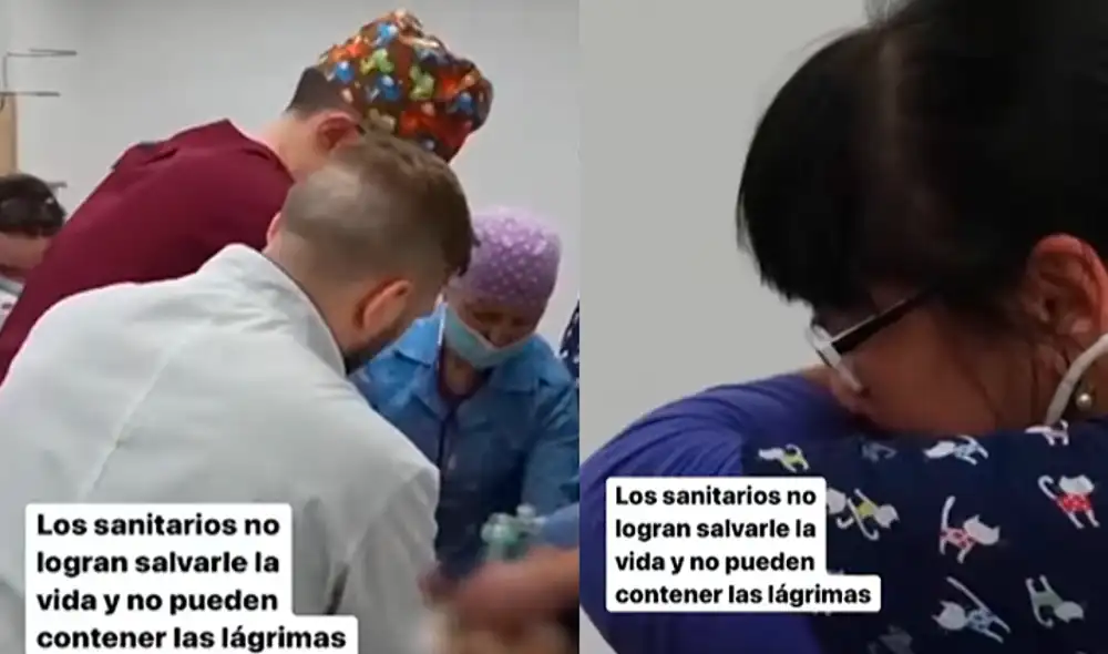 Médicos lloran al tratar de salvar la vida de una niña, de 6 años, víctima de un ataque ruso. Foto: captura video/El Mundo