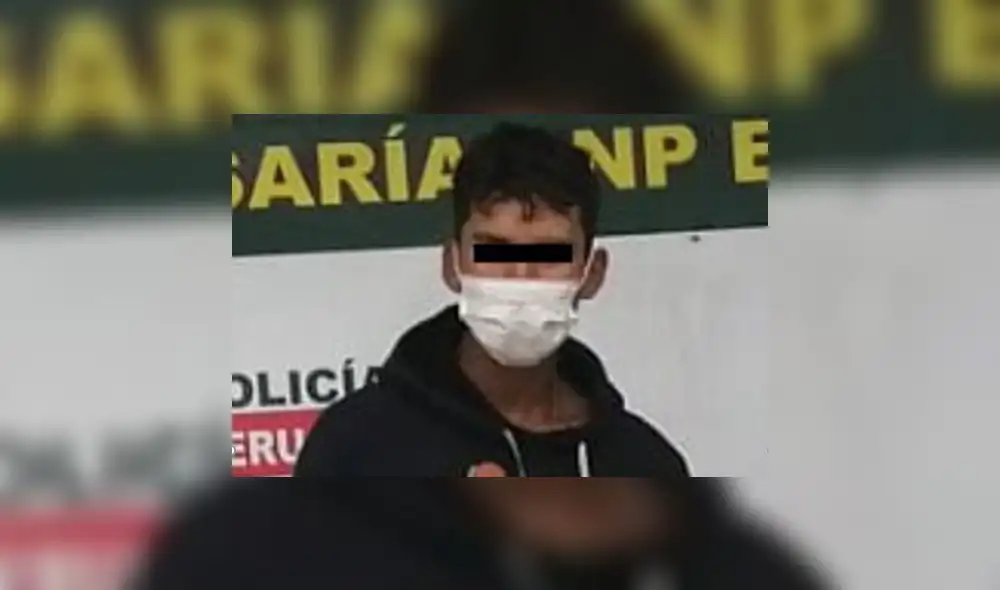 Sujeto trató de huir cuando vio a la Policía. Foto: PNP Sujeto trató de huir cuando vio a la Policía. Foto: PNP