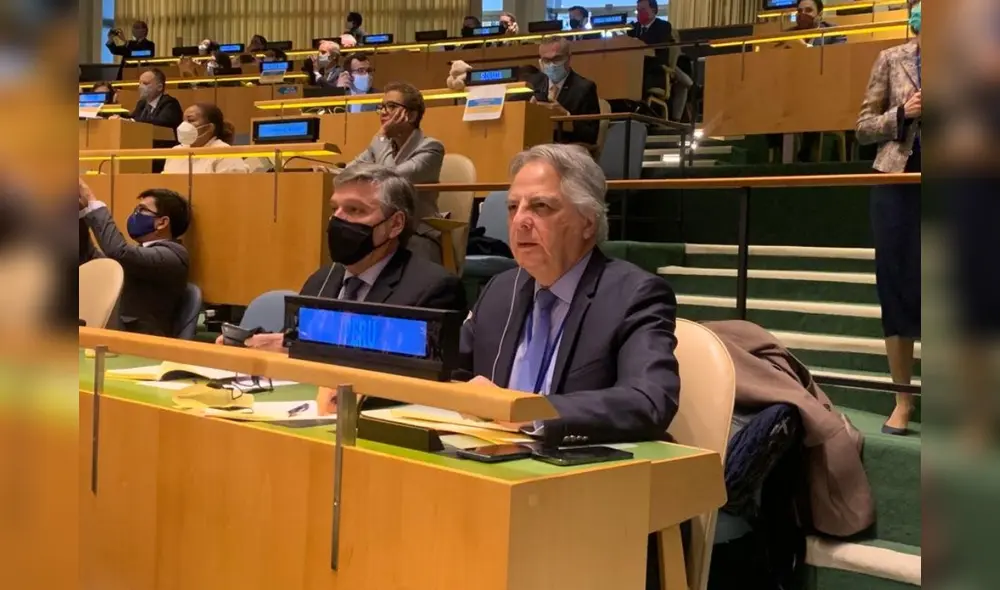 Manuel Rodríguez Cuadros representó a Perú en la Asamblea General de las Naciones Unidas. Foto: Twitter de Manuel Rodríguez Cuadros Manuel Rodríguez Cuadros representó a Perú en la Asamblea General de las Naciones Unidas. Foto: Twitter de Manuel Rodríguez Cuadros