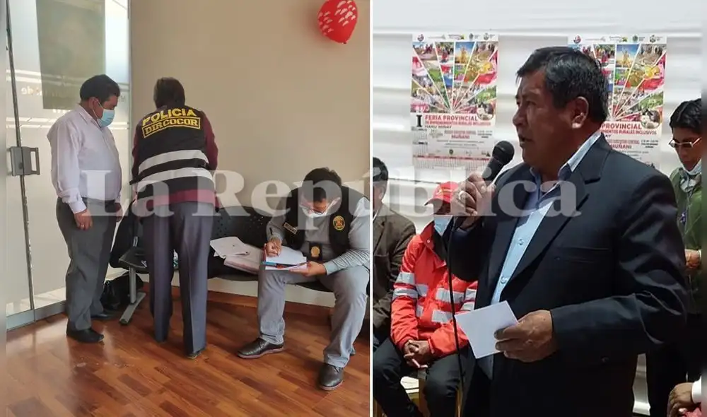 Policía y Fiscalía Anticorrupción participaron en intervención. Foto: Liubomir Fernández/La República