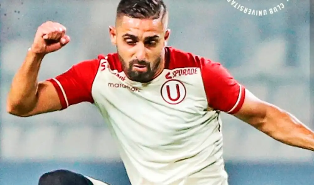 Urruti fue titular ante Barcelona SC y tuvo grandes chances de anotar. Foto: Universitario