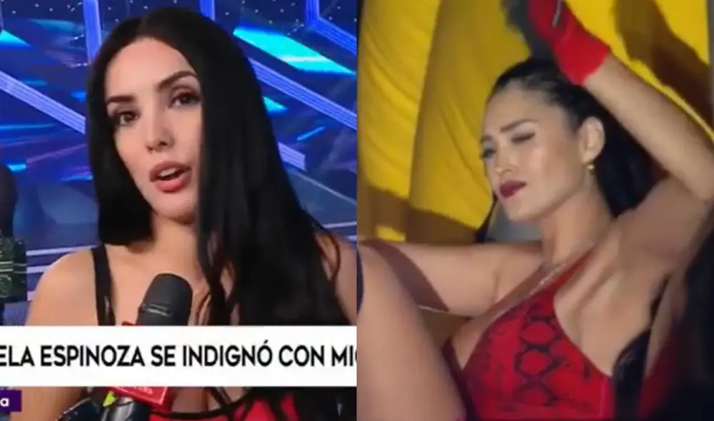 Rosángela Espinoza y Michelle Soifer protagonizaron fuerte enfrentamiento en Esto es guerra. Foto: composición/ captura de América TV Rosángela Espinoza y Michelle Soifer protagonizaron fuerte enfrentamiento en Esto es guerra. Foto: composición/ captura de América TV