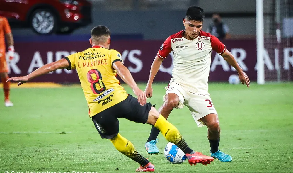 Universitario: Piero Quispe debutó con el cuadro crema en el 2021. Foto: Universitario/Twitter