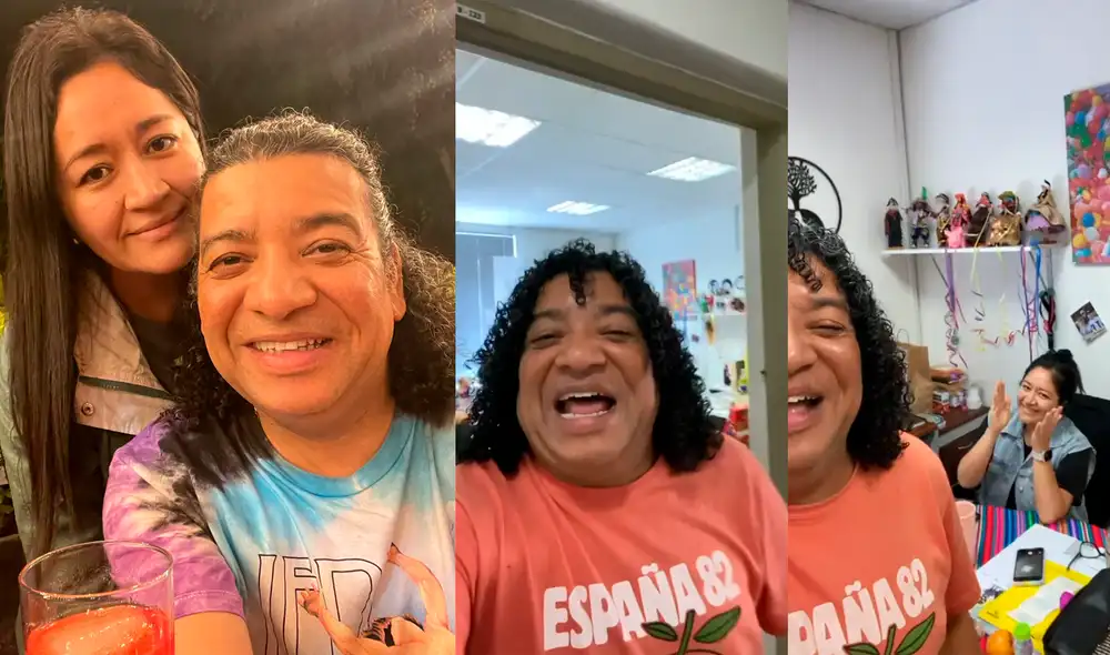 Carlos Vílchez trolea a su novia en su cumpleaños. Foto: Instagram