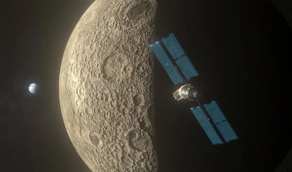 La Fuerza Espacial de Estados Unidos pretende enviar un satélite que patrulle el espacio cislunar. Foto: captura de Youtube / Air Force Laboratory