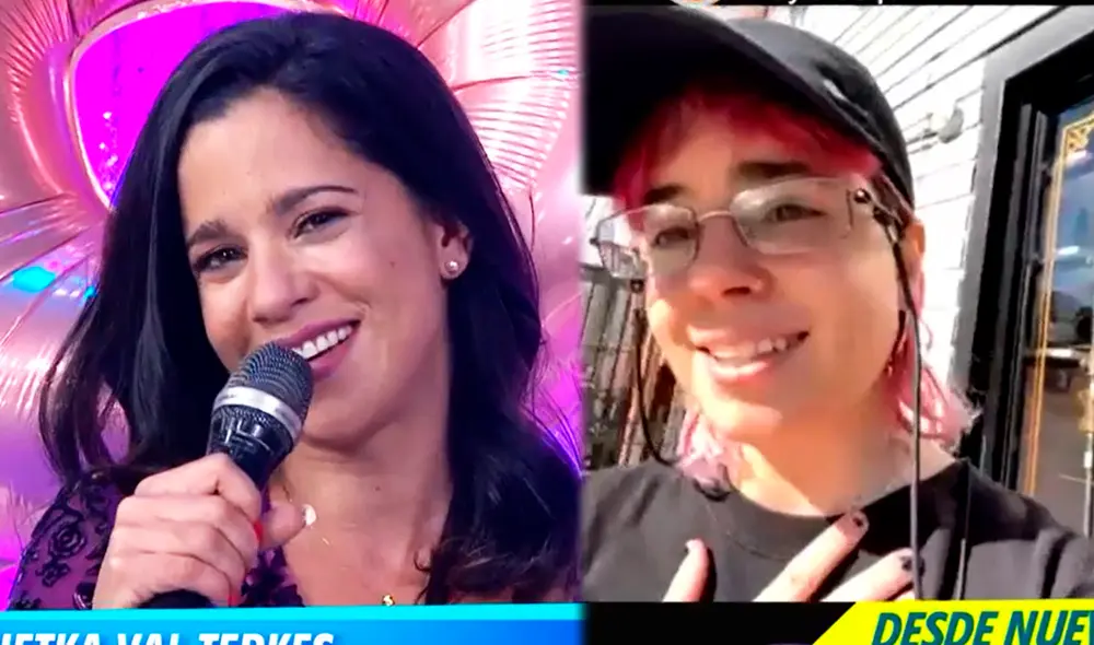 Vanessa Terkes se comunicó en vivo con Sujetka Val. Foto: capturas de América TV Vanessa Terkes se comunicó en vivo con Sujetka Val. Foto: capturas de América TV