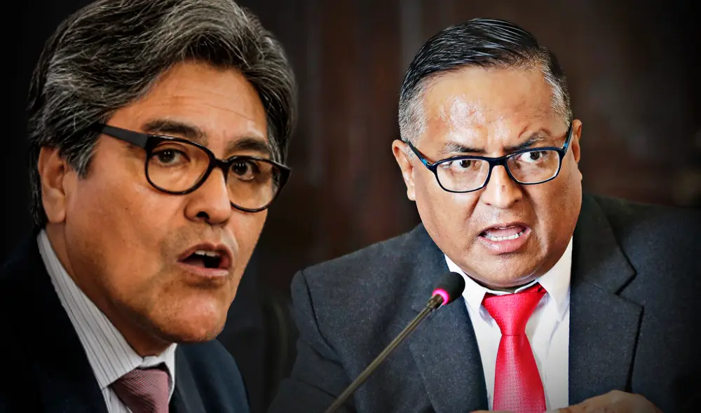 Abel Salinas se mostró a favor de la moción de censura en el Congreso contra el ministro de Salud, Hernán Condori. Foto: composición de Fabrizio Oviedo/La República