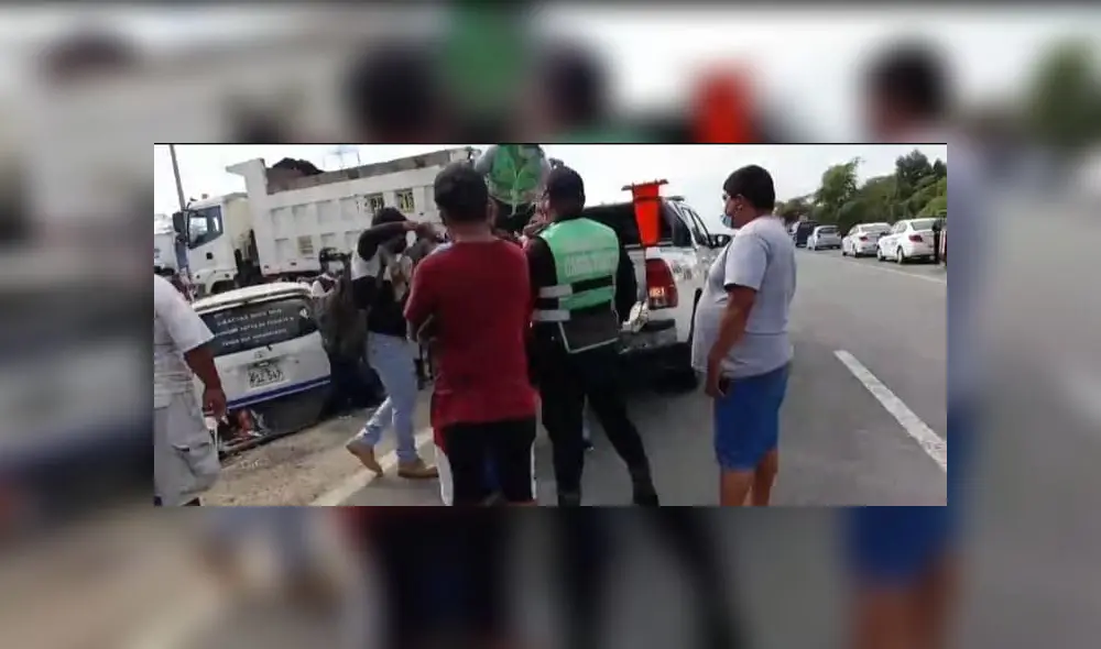 Investigan accidente de tránsito con muerte de una mujer. Foto: PNP