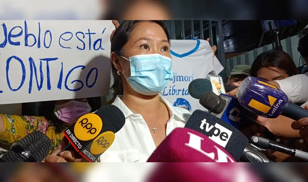 Keiko Fujimori visitó a Alberto Fujimori en la Clínica Centenario. Foto y video: Grace Mora / URPI - La República