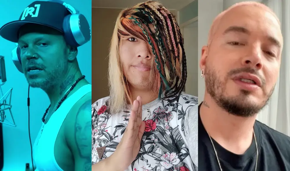 ¡Se indignó! El "king del trap" le pidió a J Balvin que se pronuncie luego de que el exintegrante de Calle 13 lo haya llamado "bobolón" y "racista". Foto: Composición GLR