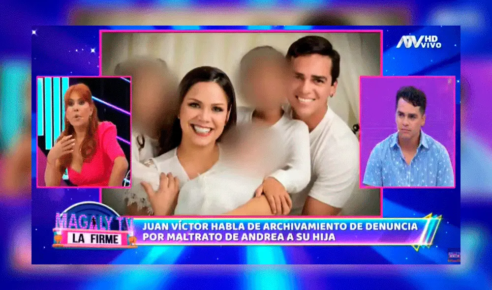 Magaly Medina cuestionó las actitudes de Juan Víctor y Andrea San Martín por la tenencia de su hija. Foto: captura ATV