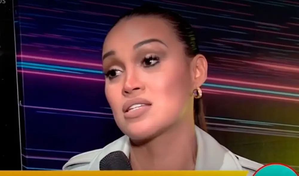 Angie Arizaga no descarta formar una familia junto a Jota Benz. Foto: captura América TV.