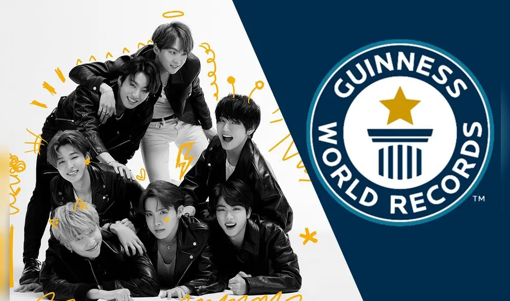 BTS se encuentra en la lista de Récord Guinness. Foto composición: Big Hit Entertainment y Guinness World Records