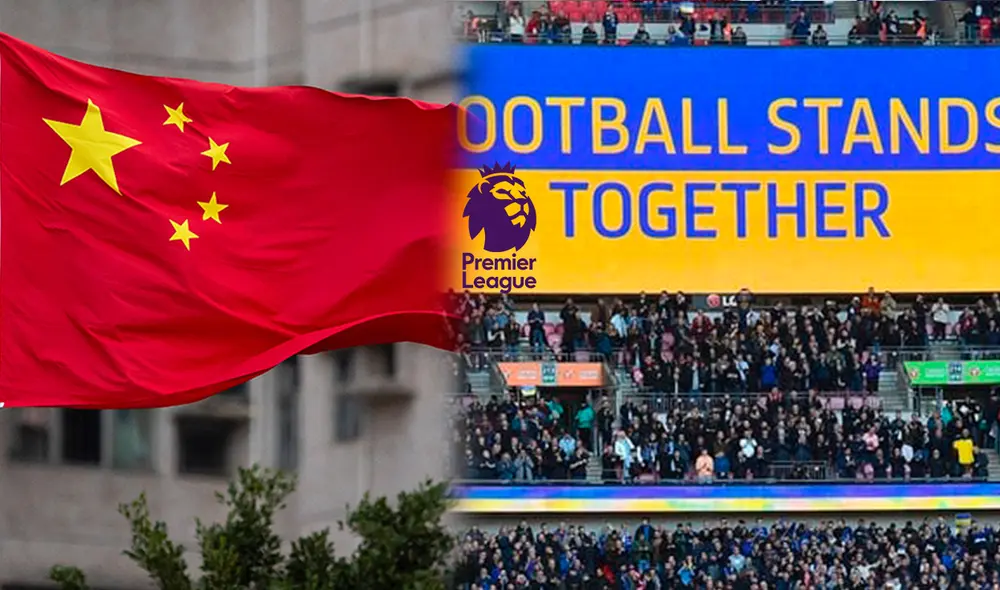 China dejará de retransmitir los partidos de la Premier League en respaldo a Rusia. Foto: Composición AFP.