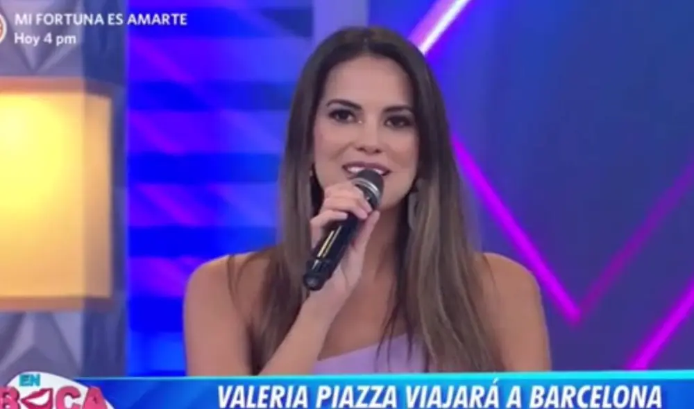 Valeria Piazza contó detalles de los preparativos de su boda. Foto: captura de América TV Valeria Piazza contó detalles de los preparativos de su boda. Foto: captura de América TV