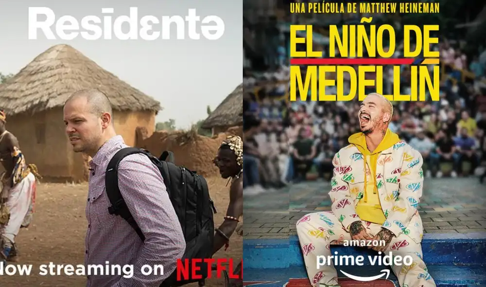 Residente y J Balvin, artistas del género urbano latino, han participado en varias películas y documentales. Foto: composición/Netflix/Amazon Prime Video Residente y J Balvin, artistas del género urbano latino, han participado en varias películas y documentales. Foto: composición/Netflix/Amazon Prime Video