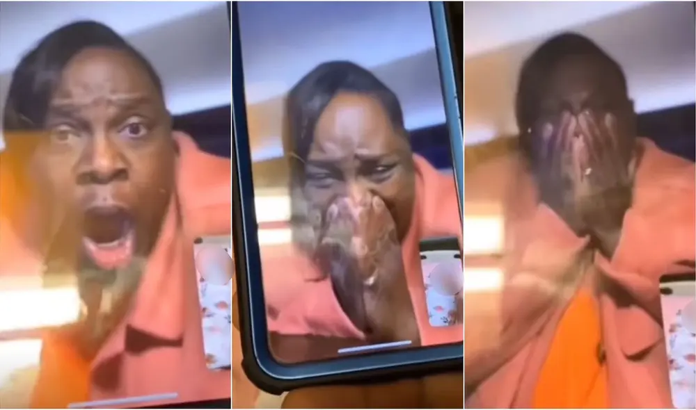 Mujer conoce a su nieta por videollamada y se emociona al saber que llevará su nombre. Foto: captura de TikTok.