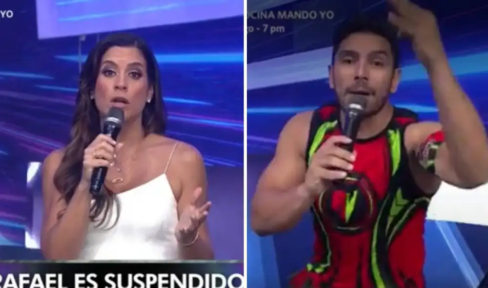 María Pía Copello le llamó la atención a Rafael Cardozo. Foto: captura de América TV María Pía Copello le llamó la atención a Rafael Cardozo. Foto: captura de América TV
