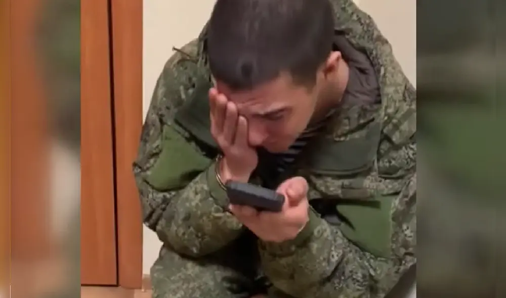 Soldado ruso, ahora prisionero de guerra, habla con su madre en algún lugar de Rusia. Foto: captura de video/Estado Mayor General de las Fuerzas Armadas de Ucrania