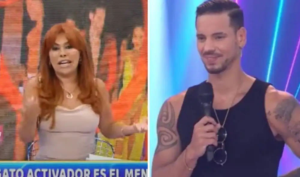 Magaly Medina criticó una vez más al gato activador. Foto: captura de ATV - América TV