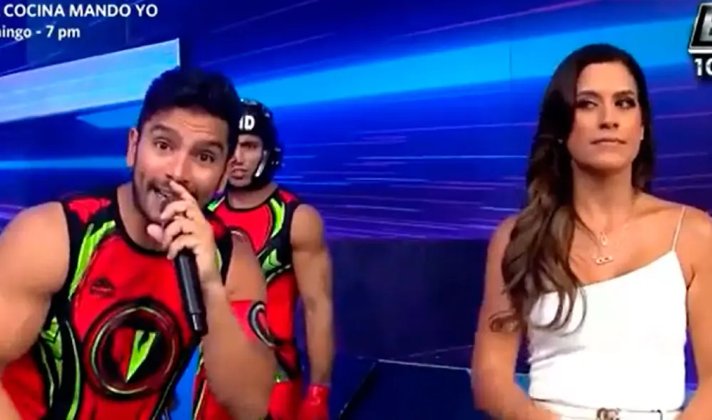 Rafael Cardozo abandonó el set de Esto es guerra tras discusión con Mister G. Foto: captura América TV.