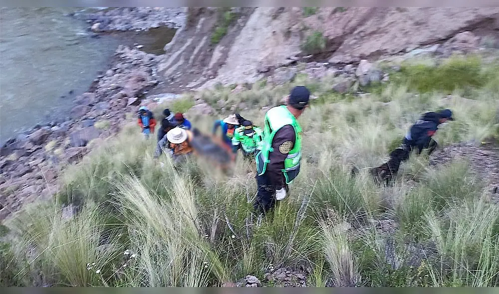 Luego de 5 días de intensa búsqueda, el cuerpo del menor fue hallado en el rio Apurímac a la altura de la comunidad de Alto Ccayhua Orccocca. Foto: PNP