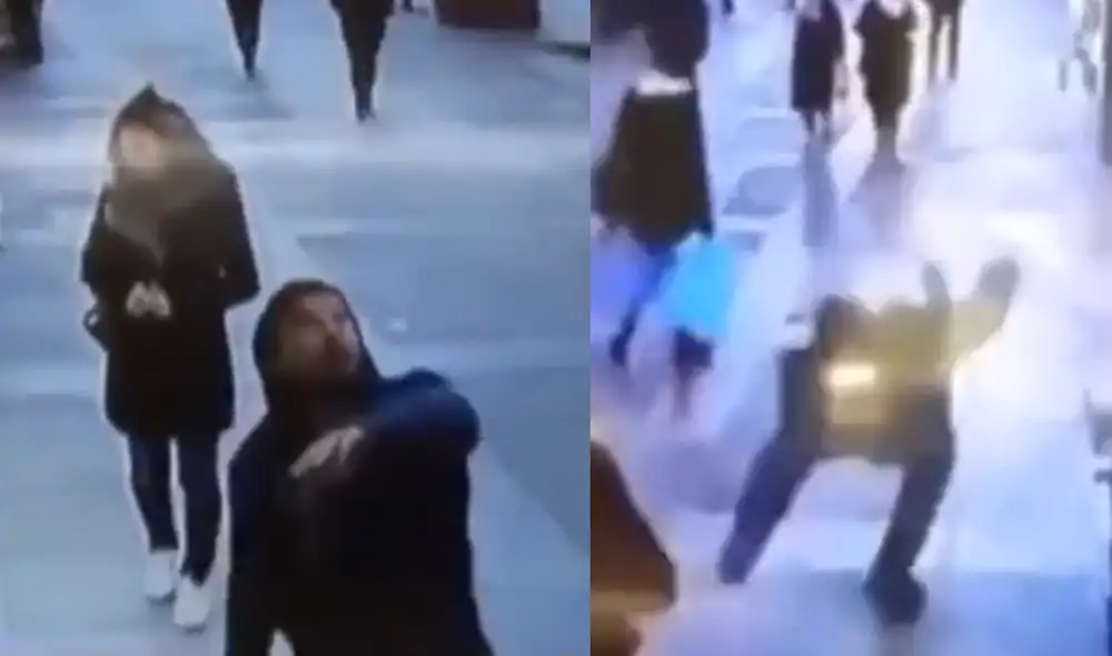 El aficionado también perdió uno de sus zapatos. Foto: composición Tik Tok