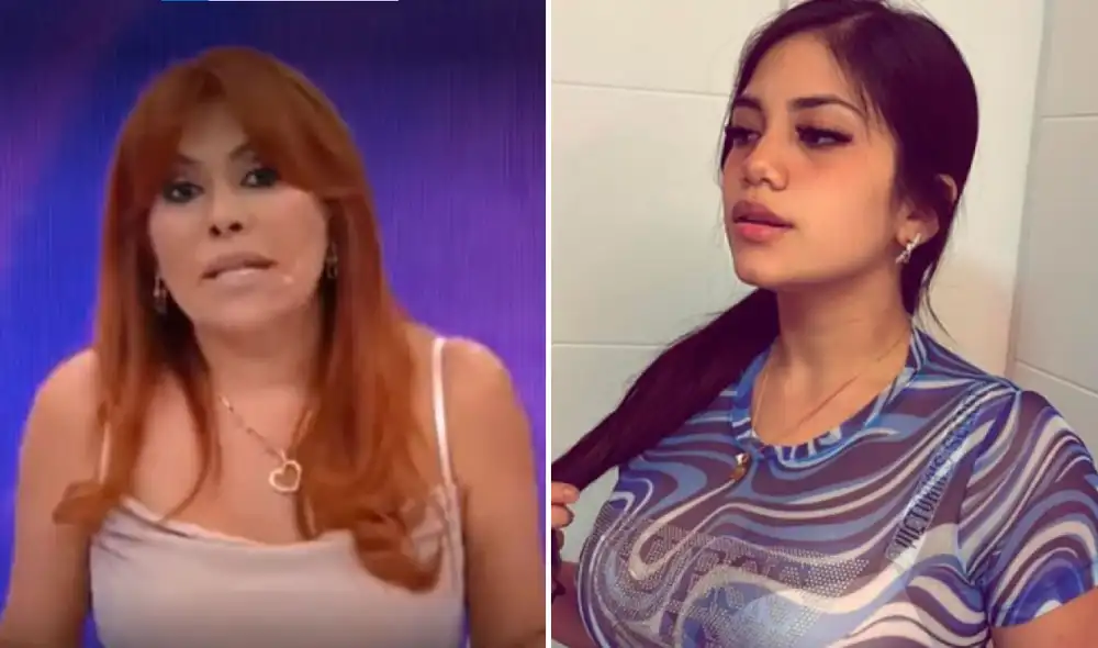 Magaly Medina se mostró admirada por el desempeño de María Fe Saldaña para sacar adelante a su hija. Foto: composición María Fe Saldaña/Instagram, captura ATV.