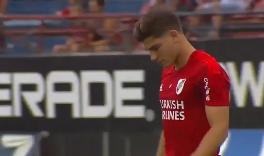 River Plate vs. San Lorenzo se juega por la Liga Profesional de Argentina. Foto: captura ESPN River Plate vs. San Lorenzo se juega por la Liga Profesional de Argentina. Foto: captura ESPN