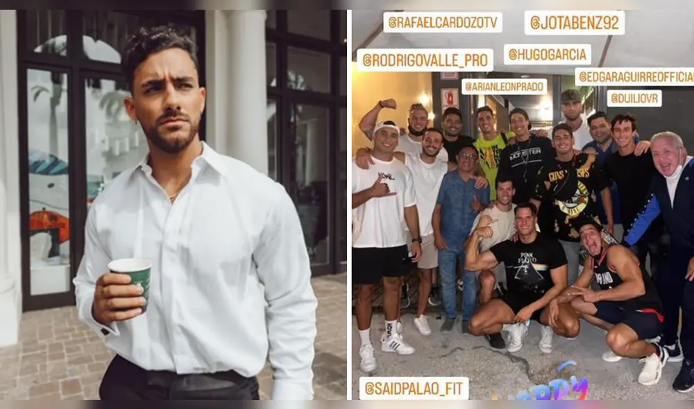 Austin Palao se encuentra saliendo con Flavia Laos, expareja de Patricio Parodi. Foto: composición/Instagram