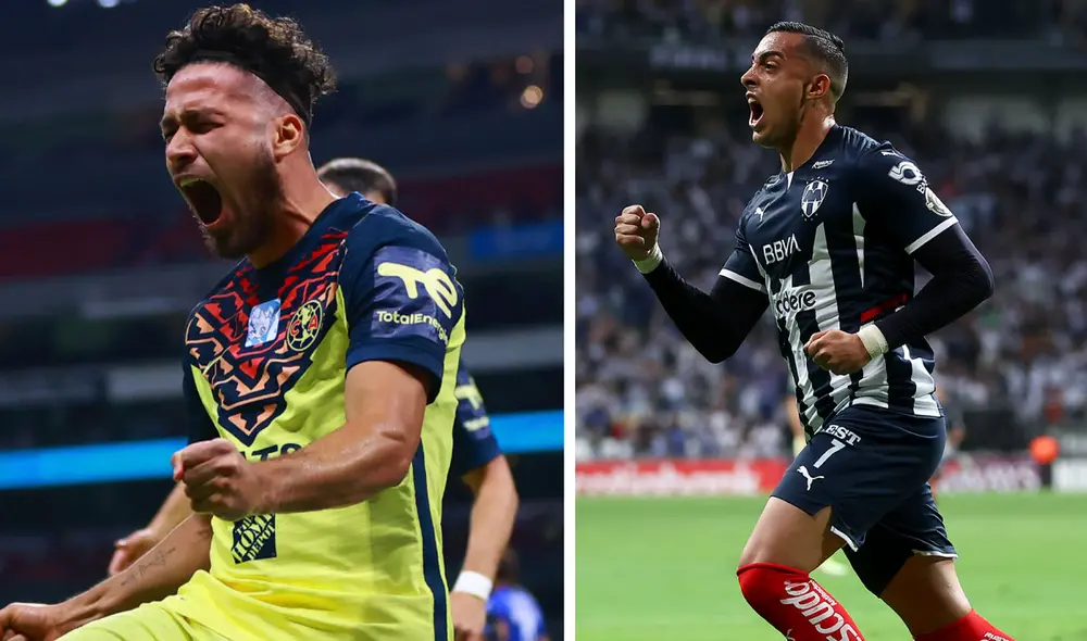 América vs. Monterrey se miden por el fútbol azteca. Foto: composición/ América/ Monterrey