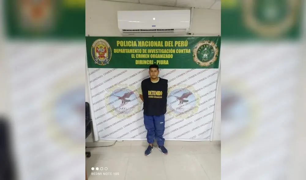 El detenido quedó a disposición del Ministerio Público. Foto: PNP El detenido quedó a disposición del Ministerio Público. Foto: PNP