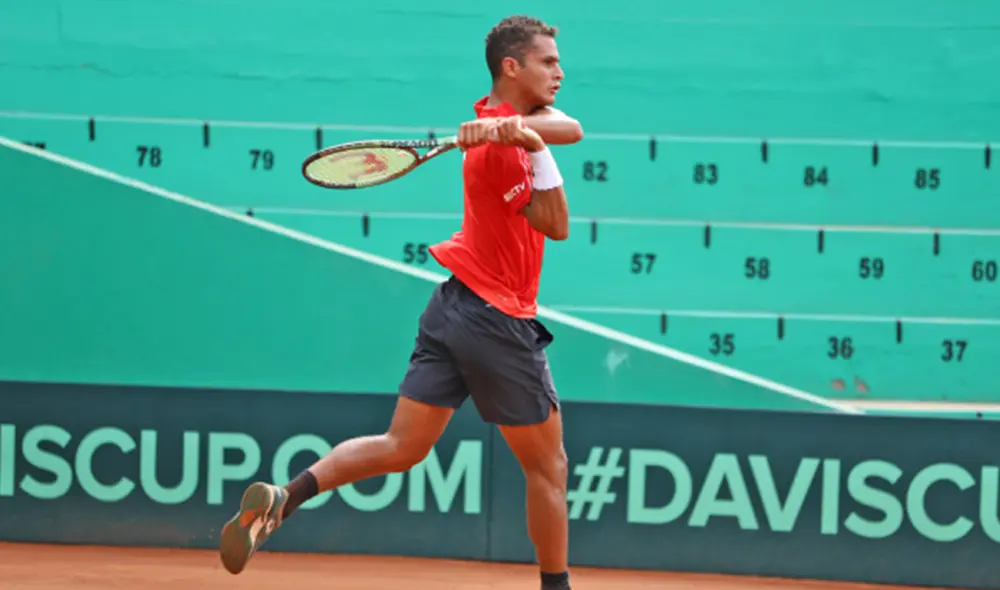 Juan Pablo Varillas disputa su tercer partido de esta serie Perú vs. Bolivia. Foto: IPD Juan Pablo Varillas disputa su tercer partido de esta serie Perú vs. Bolivia. Foto: IPD