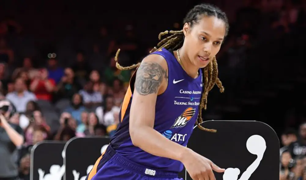 Brittney Griner fue campeona olímpica de básquet en Tokio 2020. Foto: AFP Brittney Griner fue campeona olímpica de básquet en Tokio 2020. Foto: AFP