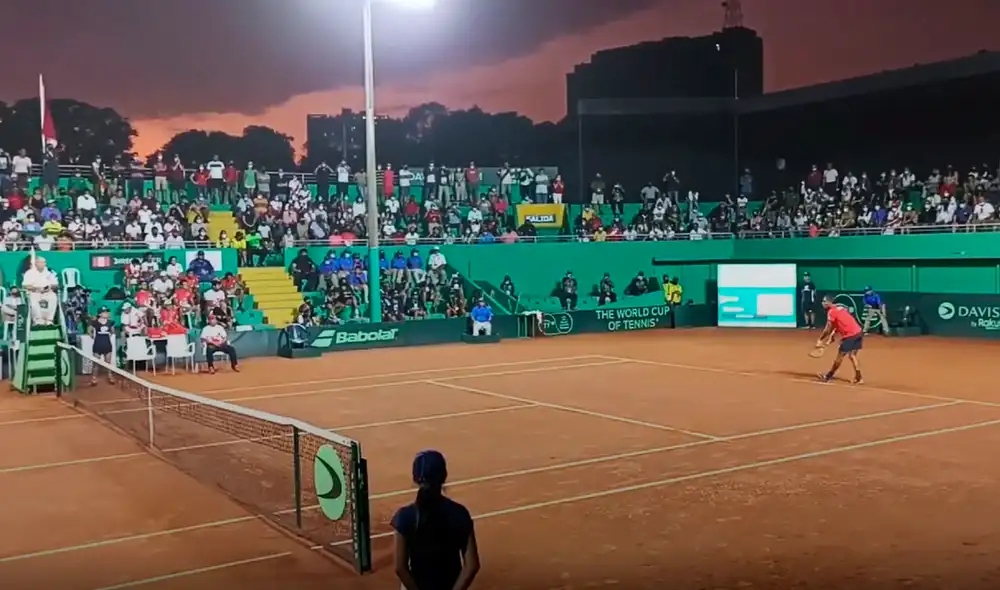 Juan Pablo Varillas le dio la victoria Perú en Copa Davis. Foto: captura