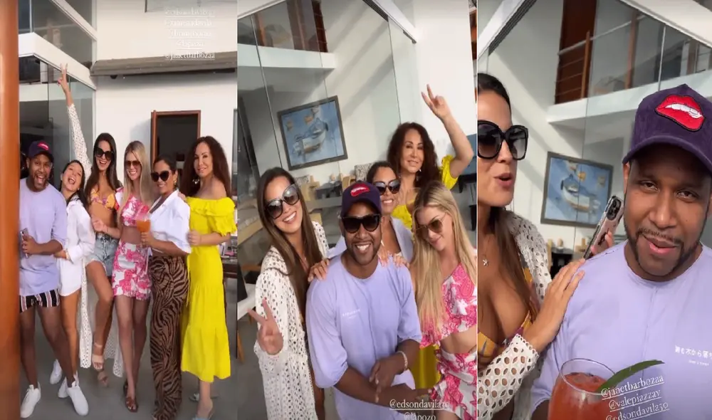 La conductora de televisión tiene una relación de mucha confianza con Edson Dávila y sus demás compañeros del set. Foto: Ethel Pozo/Valeria Piazza/Instagram