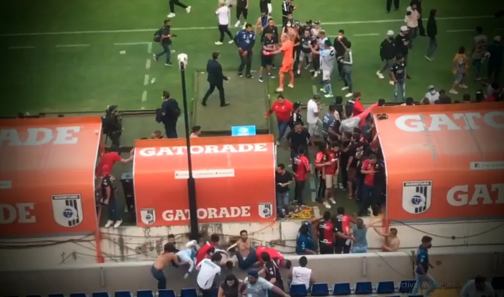 Violencia en el fútbol mexicano. Foto: captura Fer Martínez twitter Violencia en el fútbol mexicano. Foto: captura Fer Martínez twitter