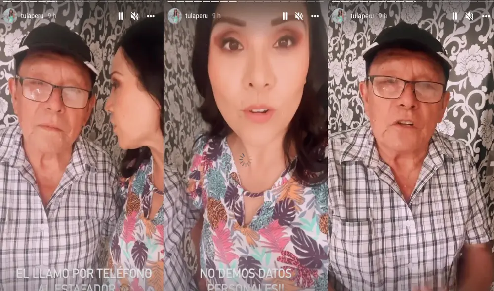 La conductora y su padre dieron recomendación a sus seguidores. Foto: Tula Rodríguez/Instagram