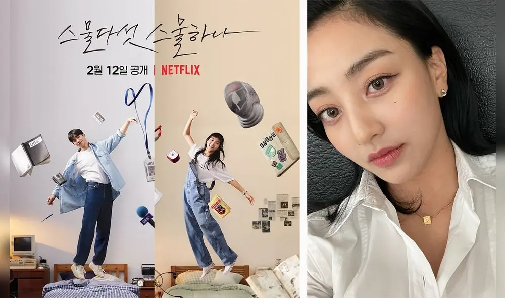 Jihyo, de TWICE, tiene una dulce voz en el OST de "Twenty five, twenty one". Foto composición: Pantip y Twitter