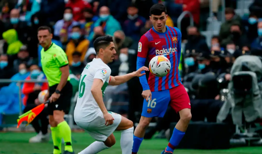Los azulgranas se fueron al descanso perdiendo por la mínima. Foto: EFE Los azulgranas se fueron al descanso perdiendo por la mínima. Foto: EFE