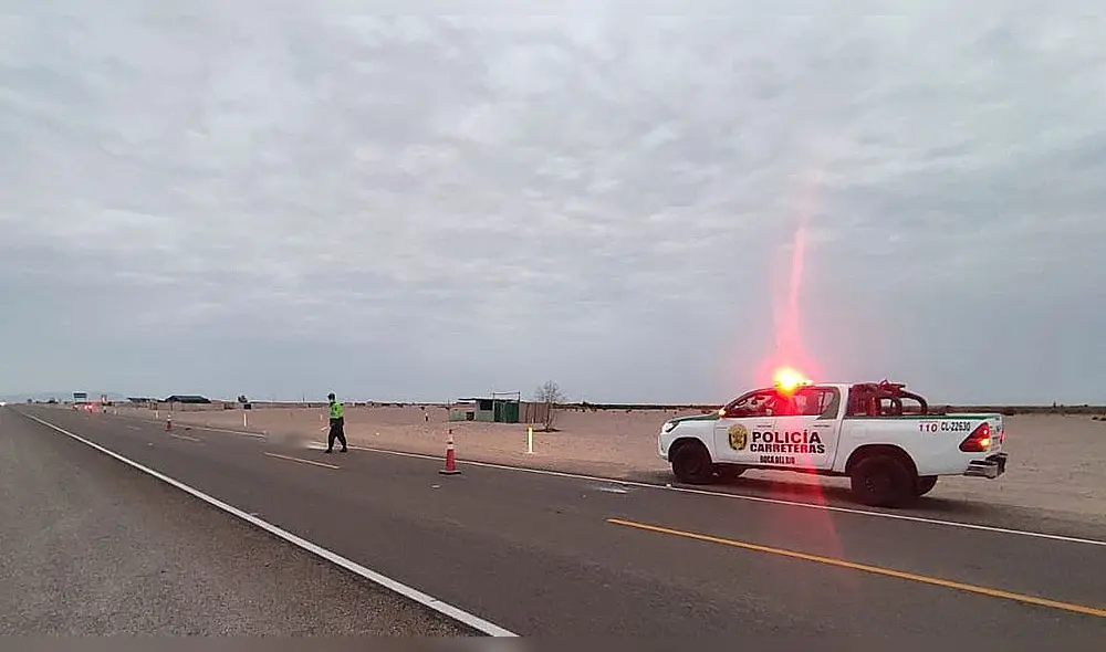 El sujeto, de unos 30 años, fue encontrado en posición decúbito dorsal en plena vía pública. Foto: PNP El sujeto, de unos 30 años, fue encontrado en posición decúbito dorsal en plena vía pública. Foto: PNP