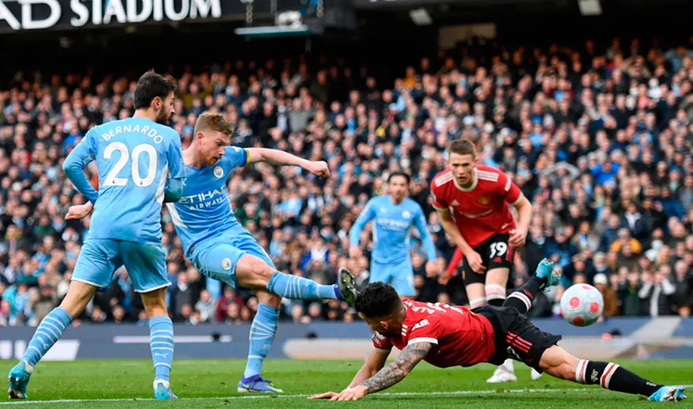 City superó al United por la fecha 28 de la Premier League. Foto: AFP City superó al United por la fecha 28 de la Premier League. Foto: AFP