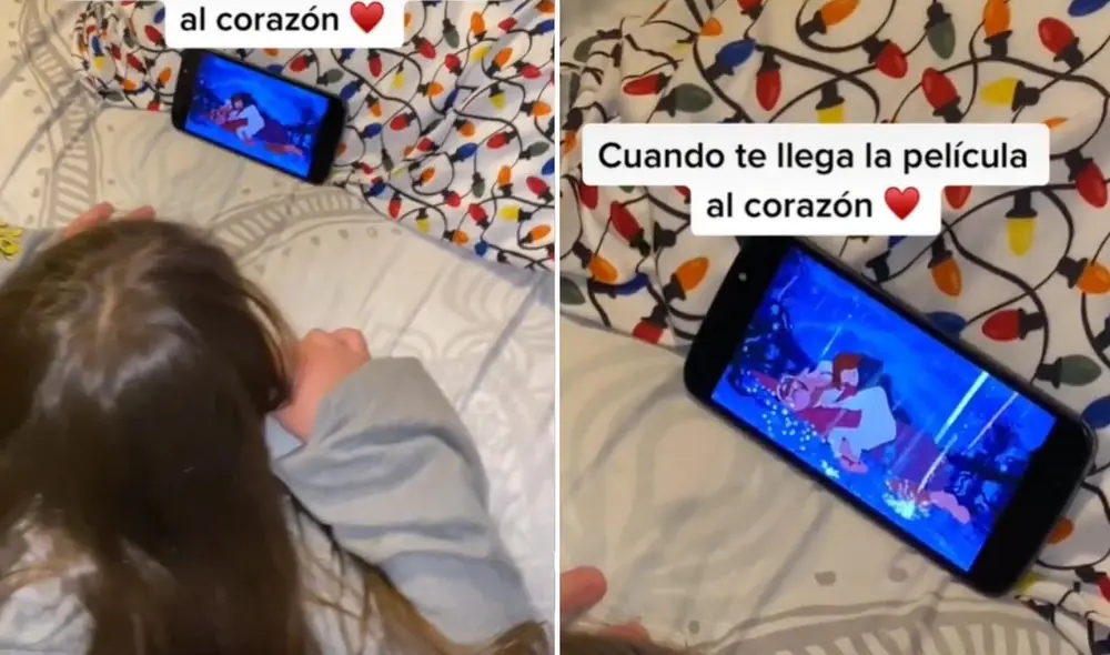 La singular reacción de la menor conmovió a miles de usuarios, quienes compartierion la escena en distintas redes sociales. Foto: captura de TikTok