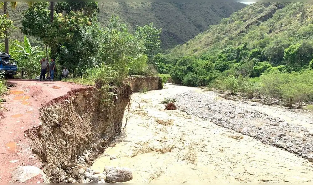 Precipitaciones afectaron varias vías e impidieron tránsito de la población. Foto: COER Cajamarca. Precipitaciones afectaron varias vías e impidieron tránsito de la población. Foto: COER Cajamarca.